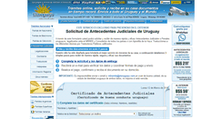 Desktop Screenshot of antecedentesjudiciales.eluruguayo.com