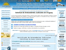 Tablet Screenshot of antecedentesjudiciales.eluruguayo.com