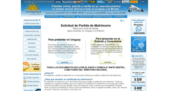 Desktop Screenshot of partidasdematrimonio.eluruguayo.com