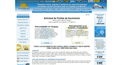 Desktop Screenshot of partidasdenacimiento.eluruguayo.com
